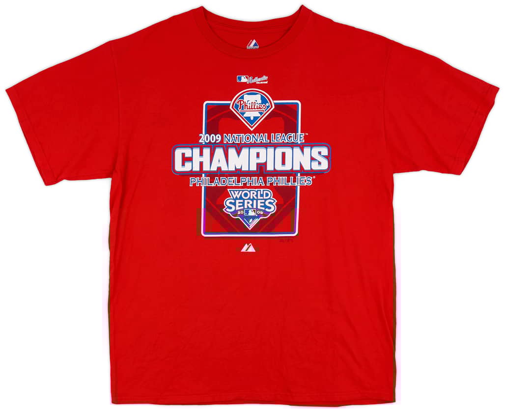 2009 Philadelphia Phillies National League Champions Majestic Tee - 6/10 - (XL)