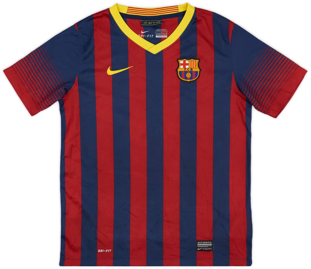2013-14 Barcelona Home Shirt - 8/10 - (L.Boys)