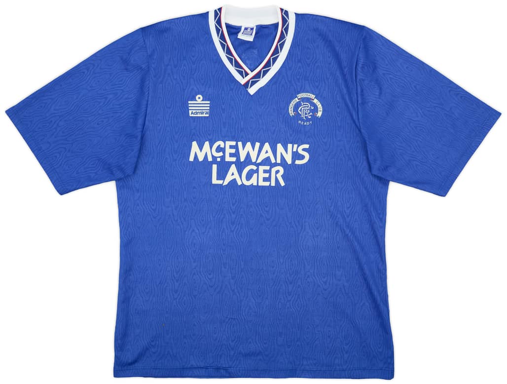 1990-92 Rangers Home Shirt - 8/10 - (L)