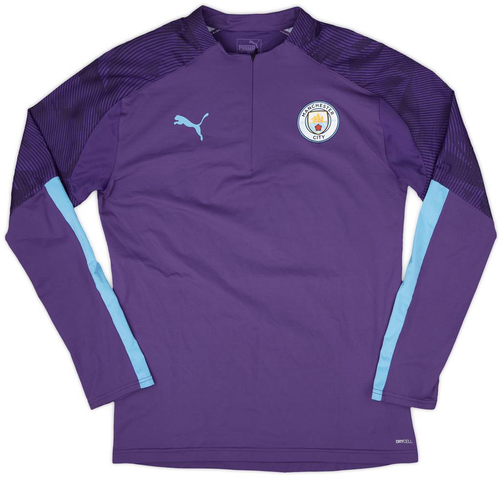 2019-20 Manchester City 1/4 Zip Drill Top - 9/10 - (M)