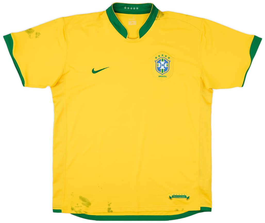 2006-08 Brazil Home Shirt - 4/10 - (XL)