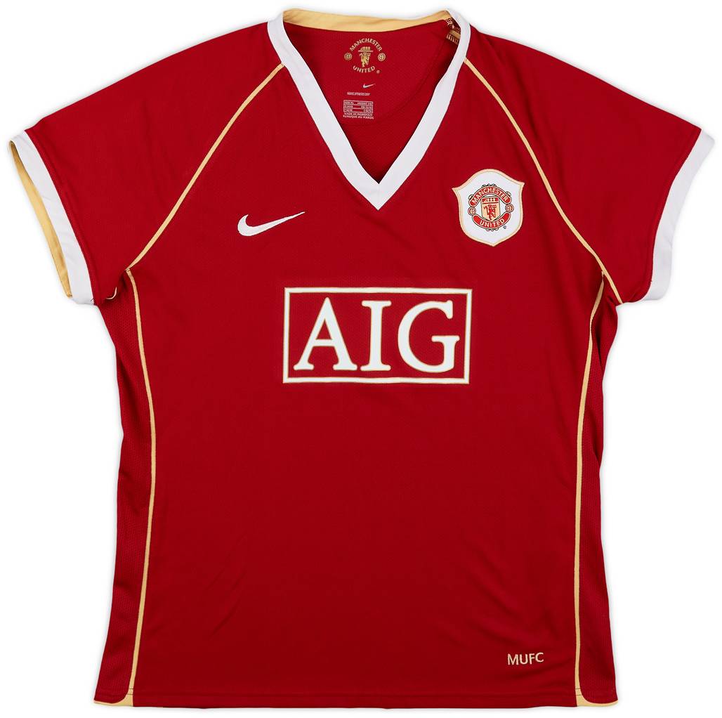 2006-07 Manchester United Home Shirt - 10/10 - (Women's XL)