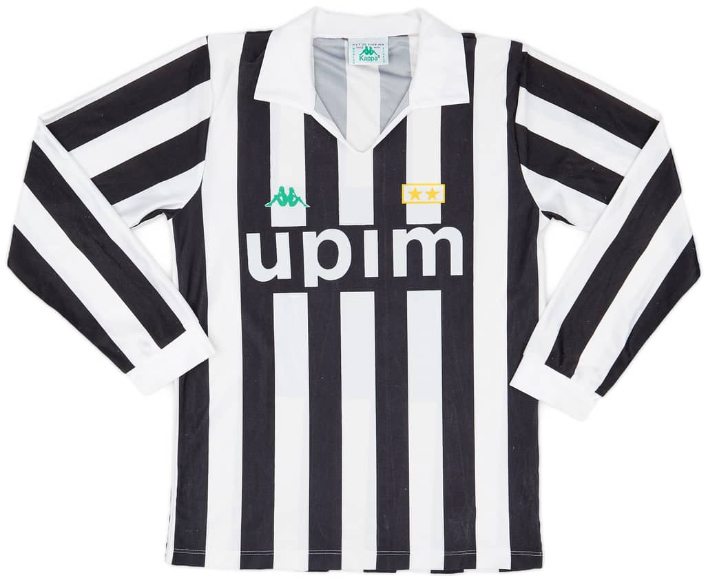 1991-92 Juventus Basic Home L/S Shirt - 8/10 - (M)