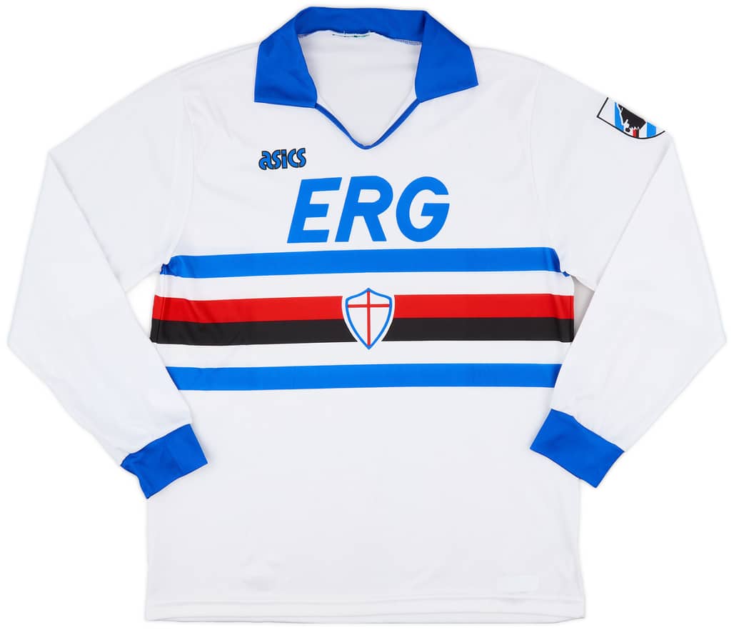 1990-92 Sampdoria Away L/S Shirt - 8/10 - (L)