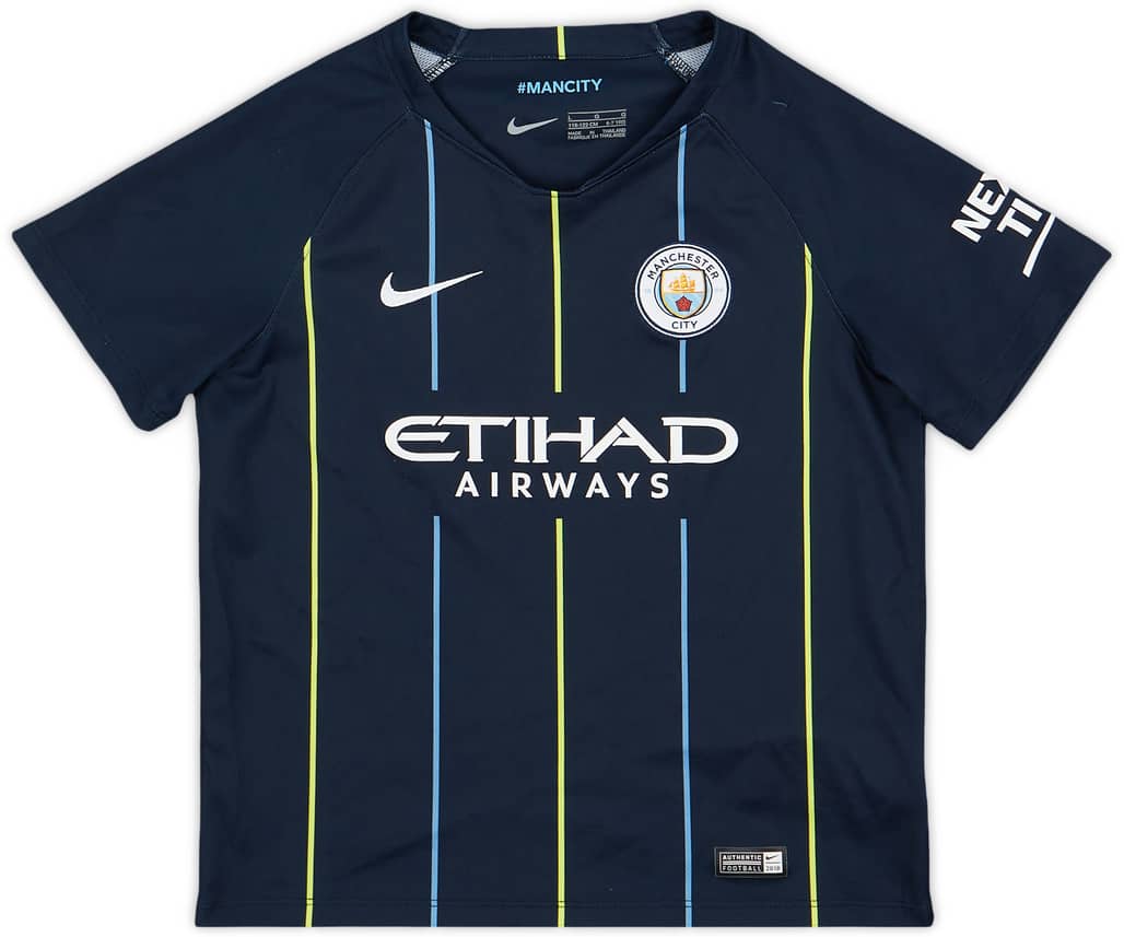 2018-19 Manchester City Away Shirt - 9/10 - (S.Boys)