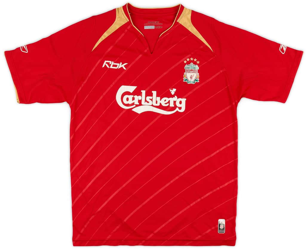 2005-06 Liverpool CL Home Shirt - 5/10 - (M)
