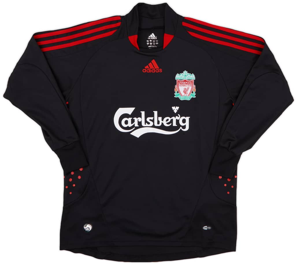2008-09 Liverpool GK Shirt - 8/10 - (L.Boys)