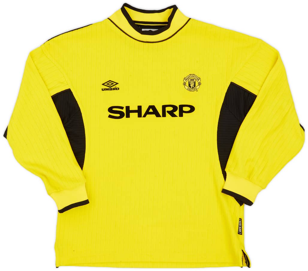 1999-00 Manchester United GK Shirt - 9/10 - (L.Boys)