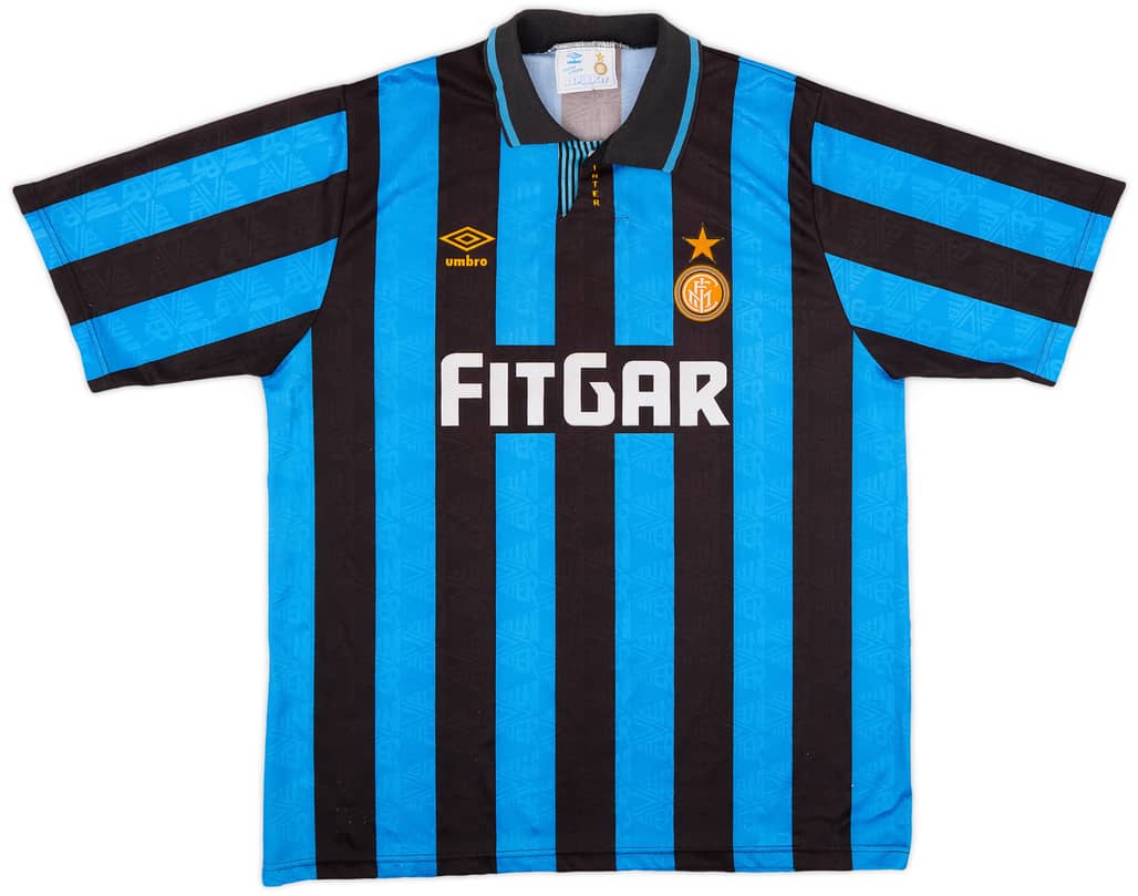 1991-92 Inter Milan Home Shirt - 7/10 - (XL)