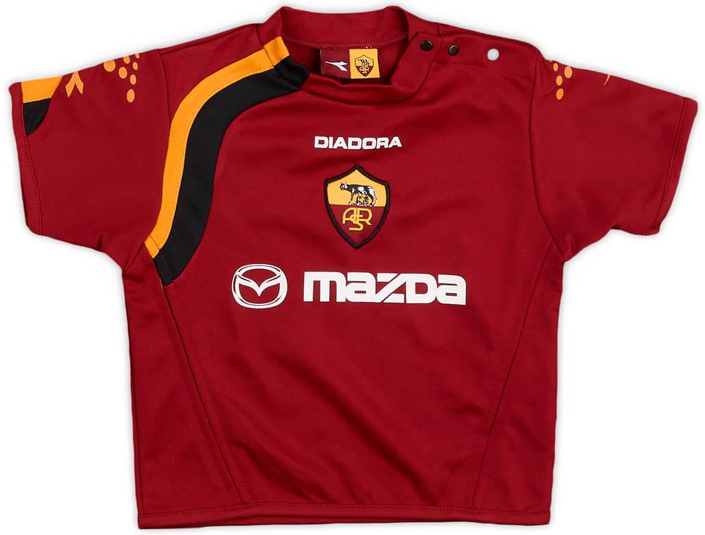 2004-05 Roma Home Shirt - 8/10 - (9-12 Months)