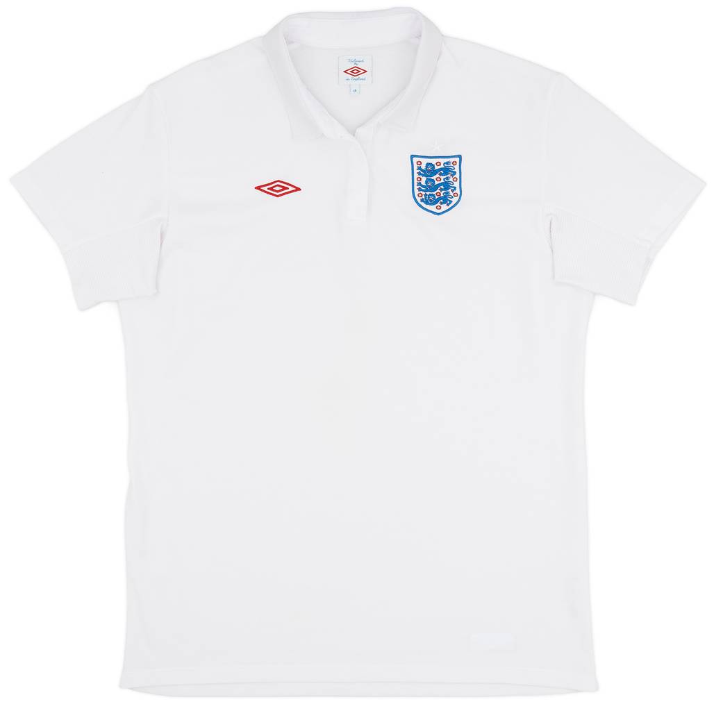 2010-11 England Home Shirt - 8/10 - (Women's XL)