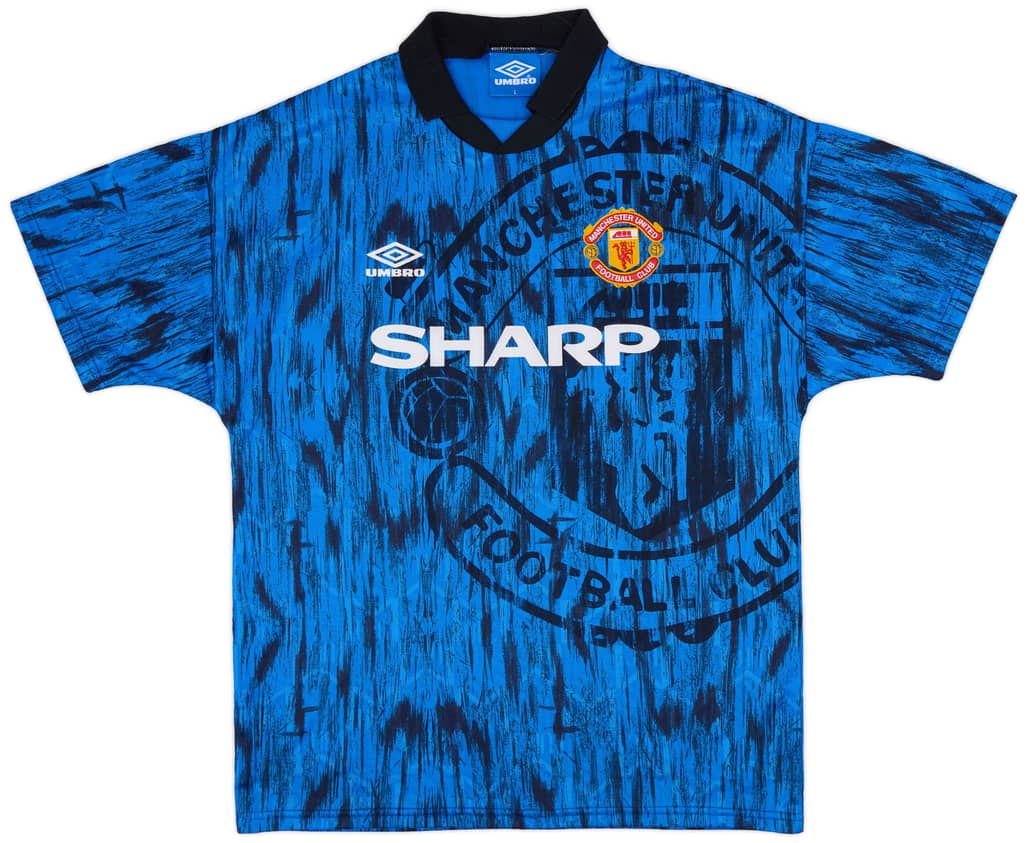 1992-93 Manchester United Away Shirt - 8/10 - (L)