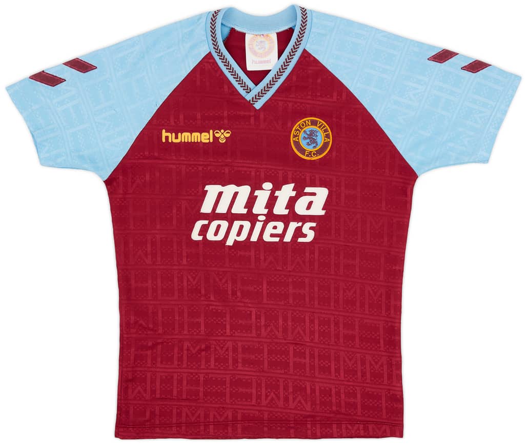 1989-90 Aston Villa Home Shirt - 8/10 - (S)