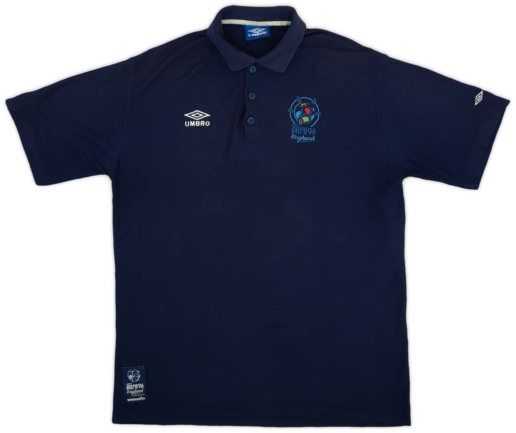 1996 England 'Euro 96' Polo Shirt - 8/10 - (XL)