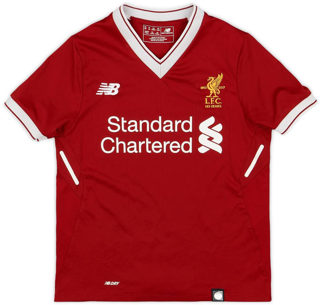 2017-18 Liverpool 125 Years Home Shirt - 6/10 - (S.Boys)