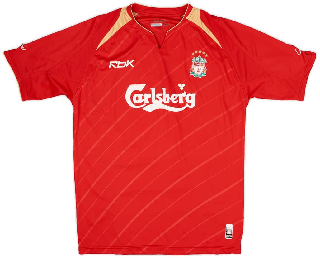 2005-06 Liverpool CL Home Shirt - 5/10 - (M)