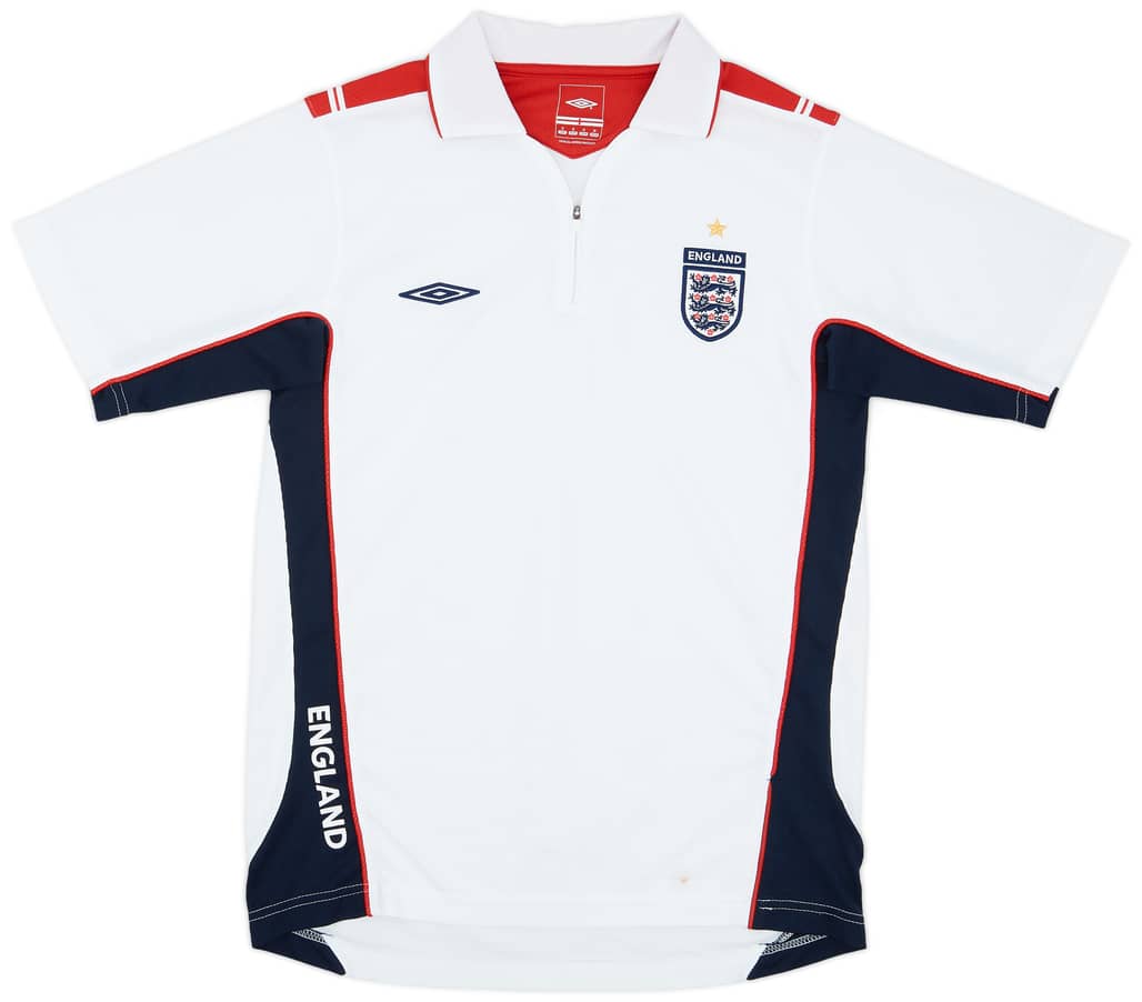2004-05 England Umbro 1/4 Zip Training Shirt - 8/10 - (S)
