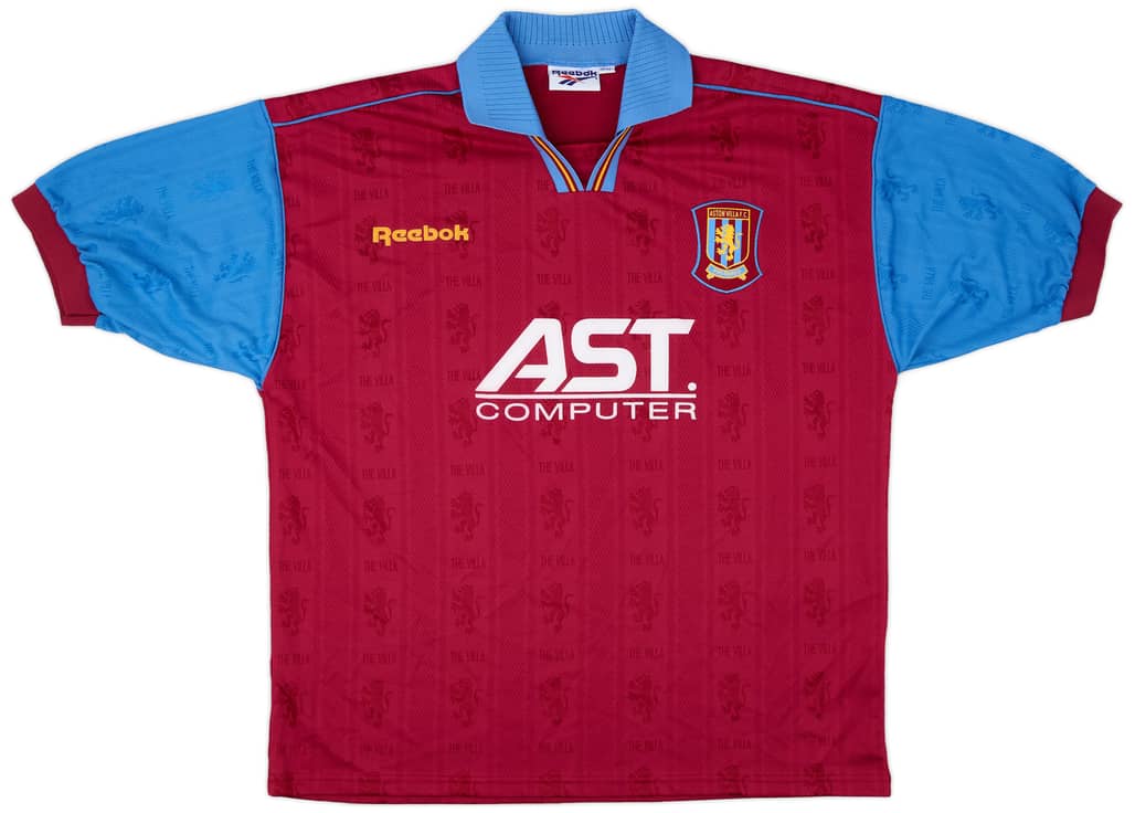 1995-97 Aston Villa Home Shirt - 8/10 - (XL)