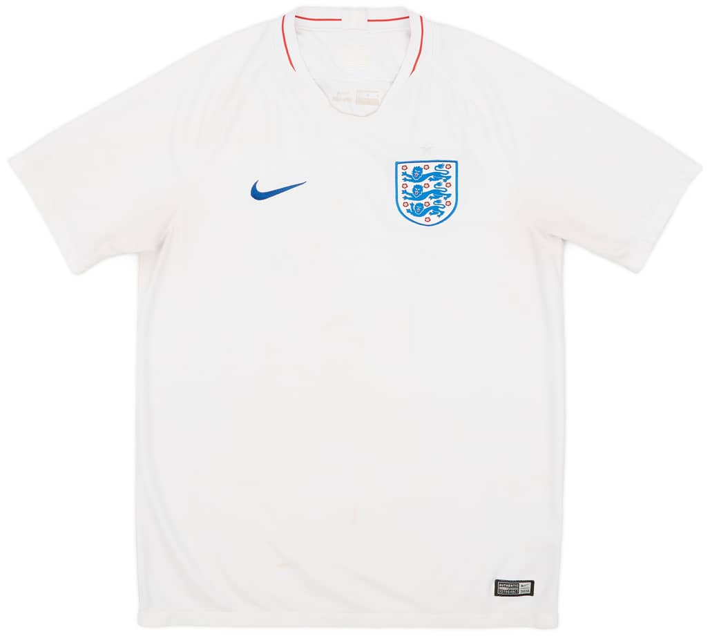 2018-19 England Home Shirt - 4/10 - (L)