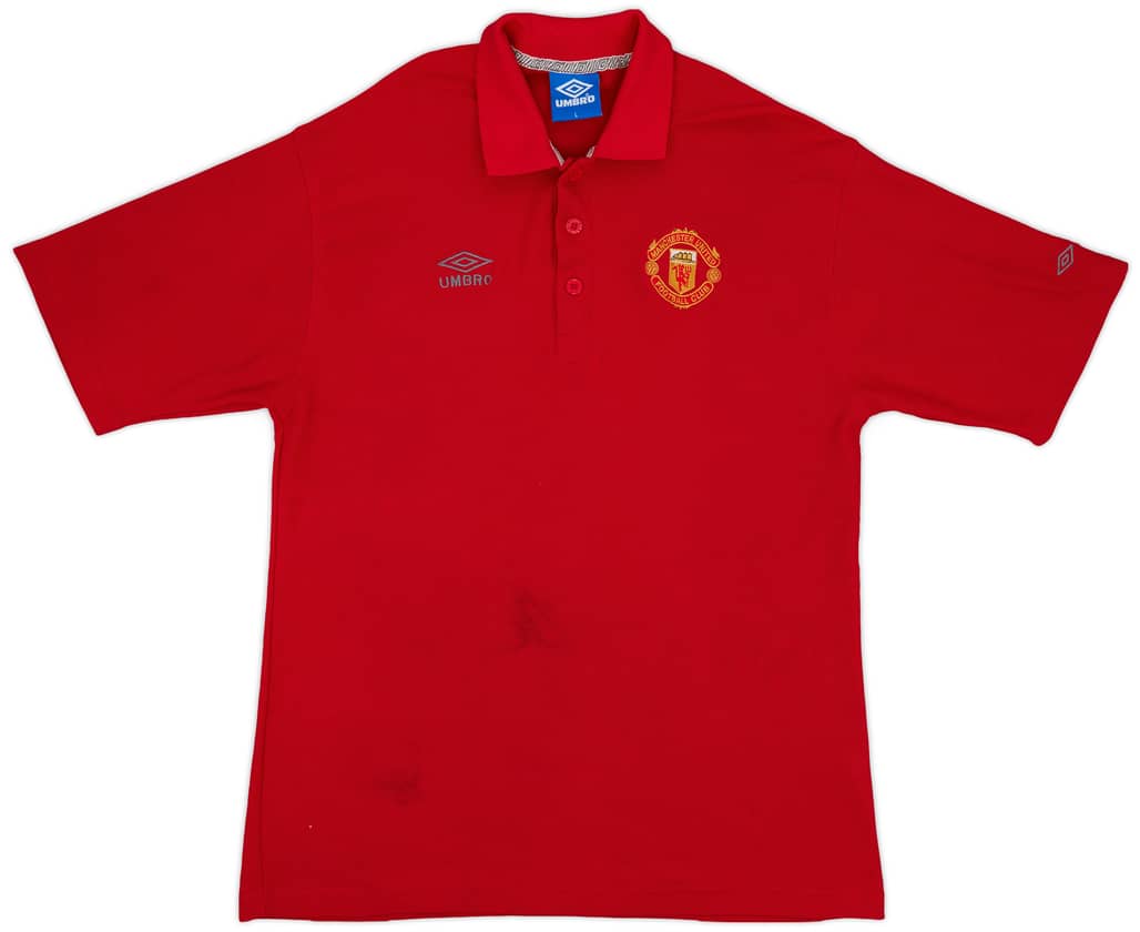 1998-99 Manchester United Umbro Polo Shirt - 6/10 - (L)