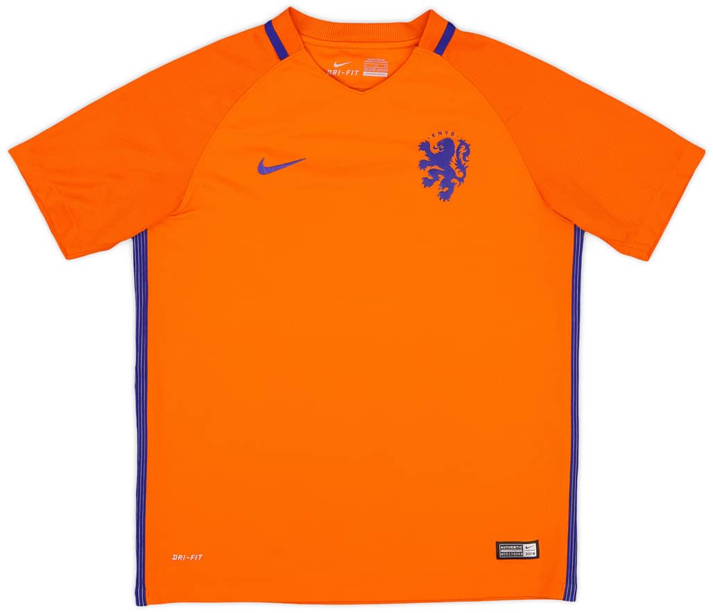 2016 Netherlands Home Shirt - 9/10 - (XL.Boys)