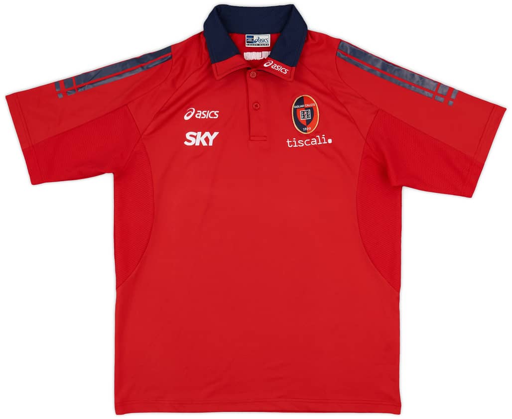 2006-07 Cagliari Asics Polo Shirt - 8/10 - (L)