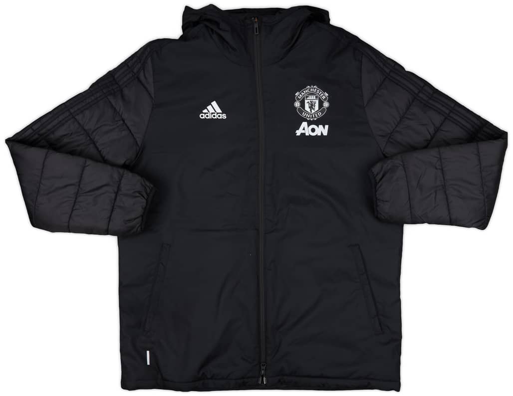 2019-20 Manchester United adidas Padded Bench Coat - 10/10 - (L)