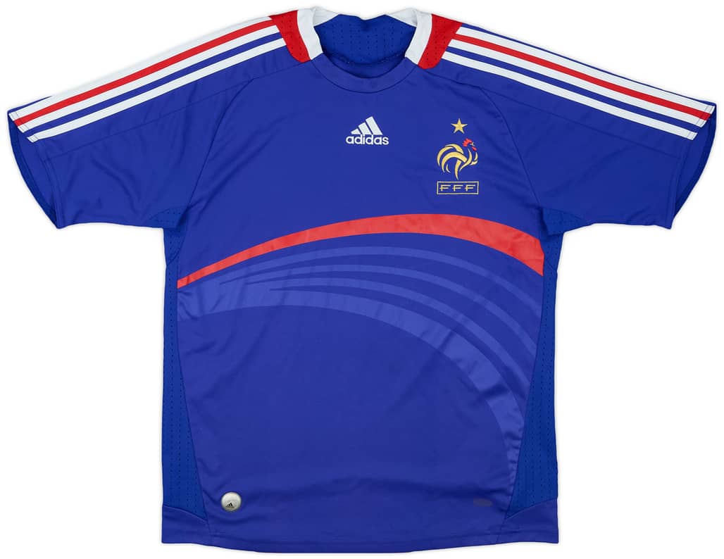 2007-08 France Home Shirt - 8/10 - (XL.Boys)