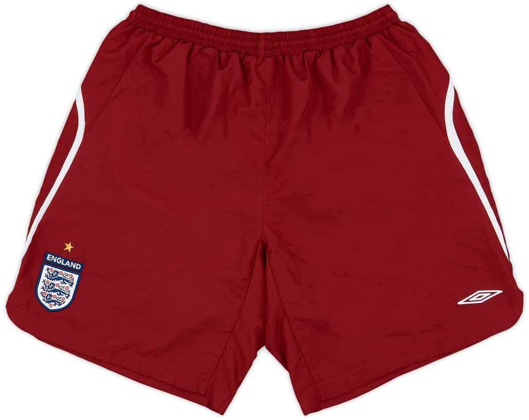 2006-08 England Umbro Training Shorts - 9/10 - (XL)