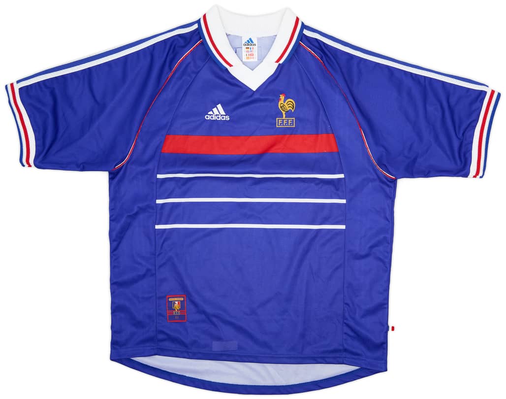 1998-00 France Home Shirt - 8/10 - (XL)