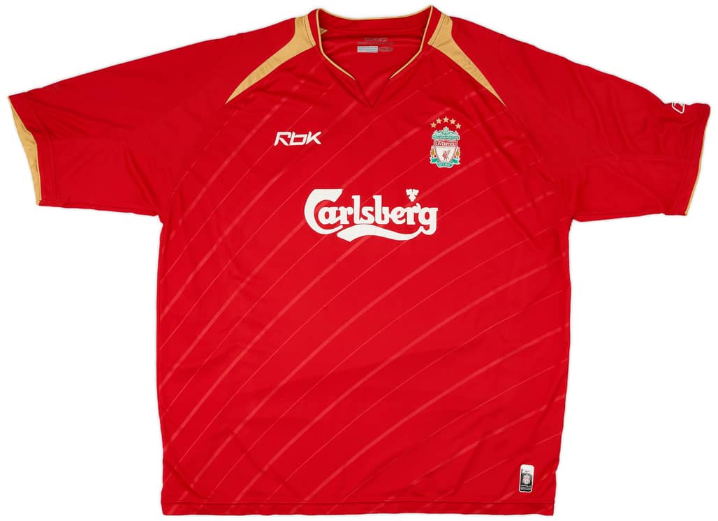 2005-06 Liverpool CL Home Shirt - 5/10 - (XXL)