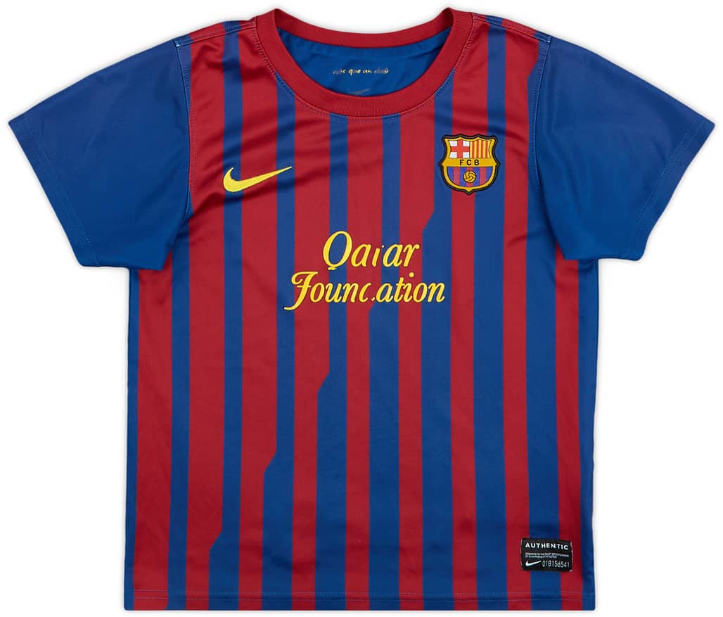 2011-12 Barcelona Home Shirt - 6/10 - (4-5 Years)