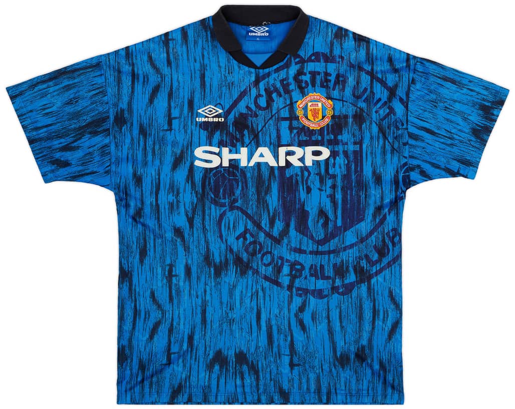 1992-93 Manchester United Away Shirt - 5/10 - (XL)