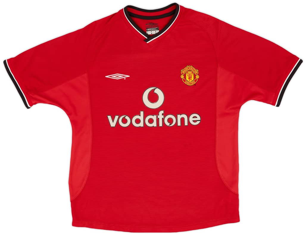 2000-02 Manchester United Home Shirt - 7/10 - (Y)
