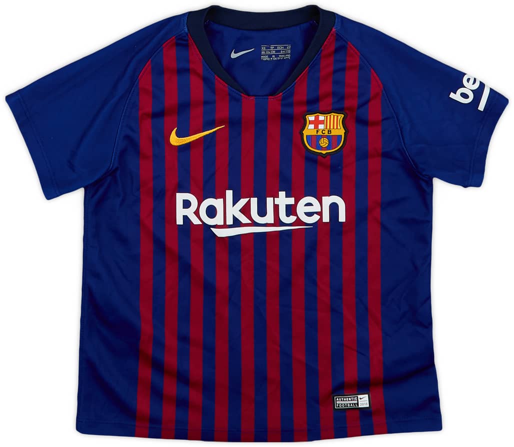 2018-19 Barcelona Home Shirt - 9/10 - (3-4 Years)