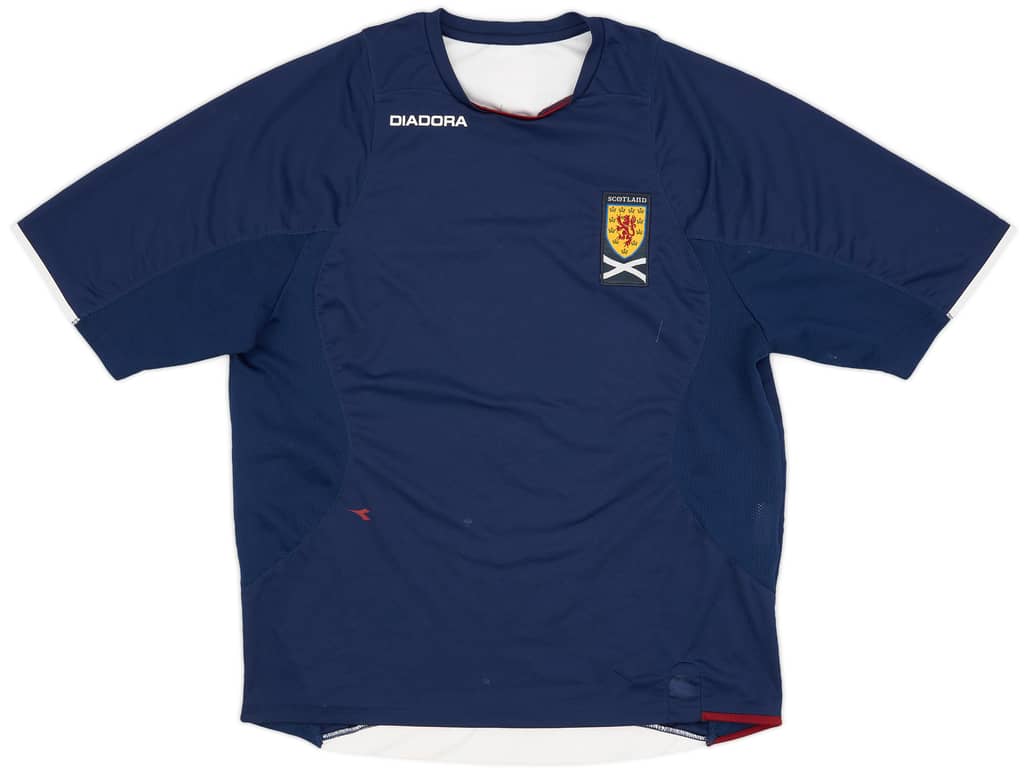 2007-08 Scotland Diadora Training Shirt - 6/10 - (L)