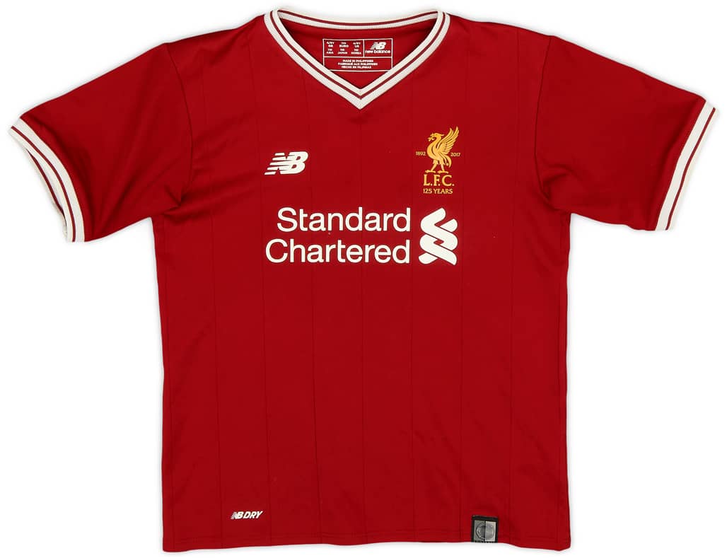 2017-18 Liverpool 125 Years Home Shirt - 6/10 - (XS.Boys)