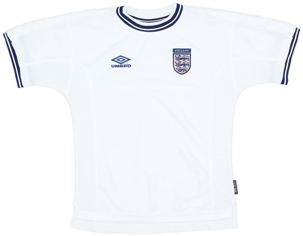1999-01 England Home Shirt - 9/10 - (M.Boys)