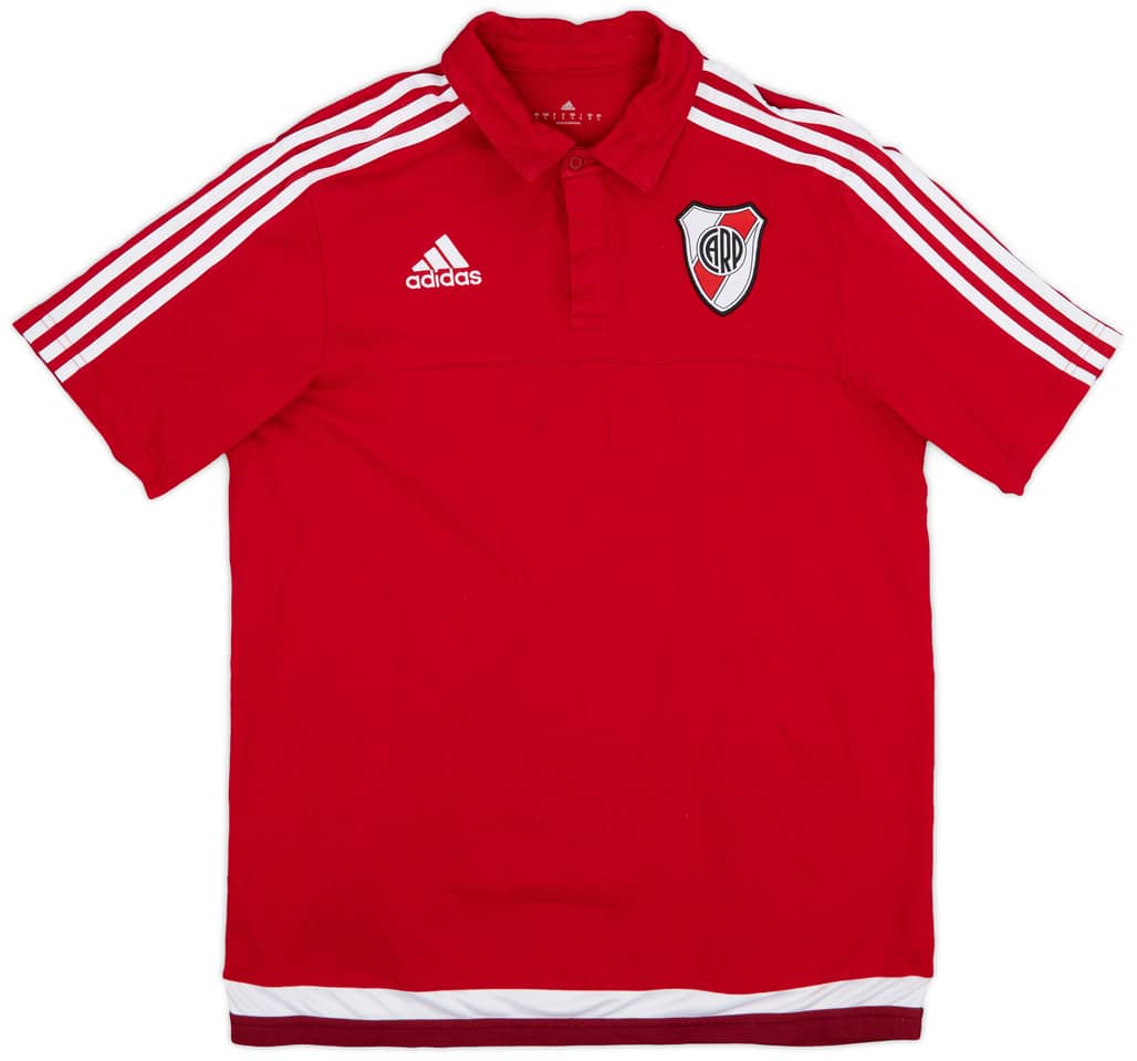 2017-18 River Plate adidas Polo Shirt - 9/10 - (L)