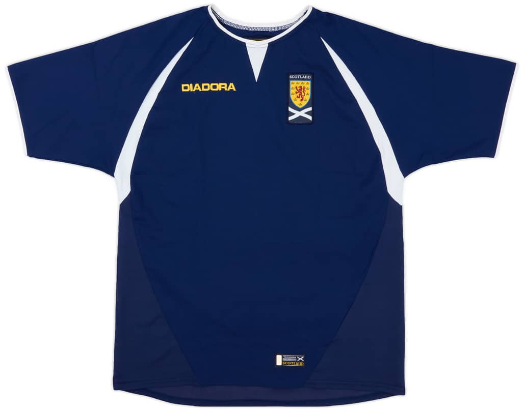 2003-05 Scotland Home Shirt - 9/10 - (XL.Boys)