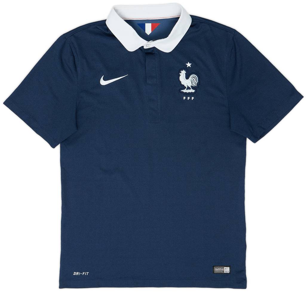 2014-15 France Home Shirt - 9/10 - (S)