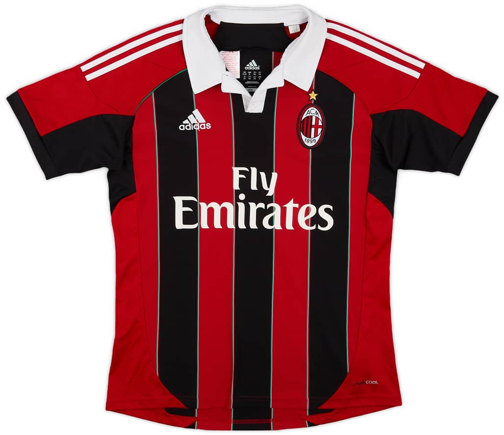 2012-13 AC Milan Home Shirt - 7/10 - (XL.Boys)