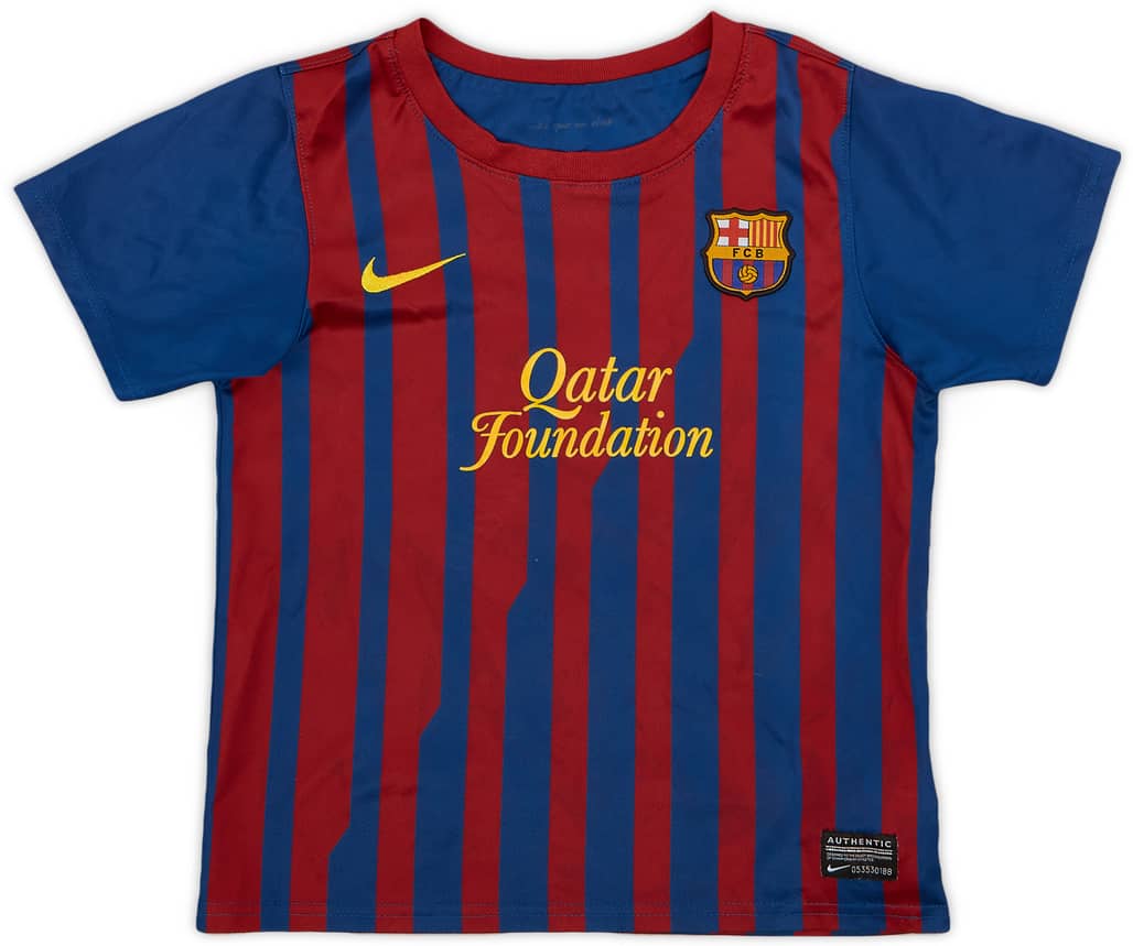 2011-12 Barcelona Home Shirt - 9/10 - (XS.Boys)