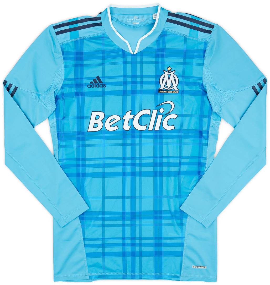2010-11 Olympique Marseille Authentic Away L/S Shirt - 9/10 - (XL)