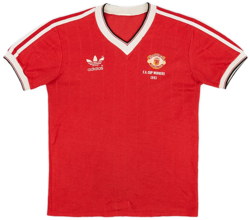 1983 Manchester United 'FA Cup Winners' Home Shirt - 6/10 - (S)
