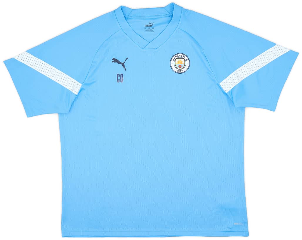 2021-22 Manchester City Puma Staff Issue Training Shirt CO - 10/10 - (XXL)