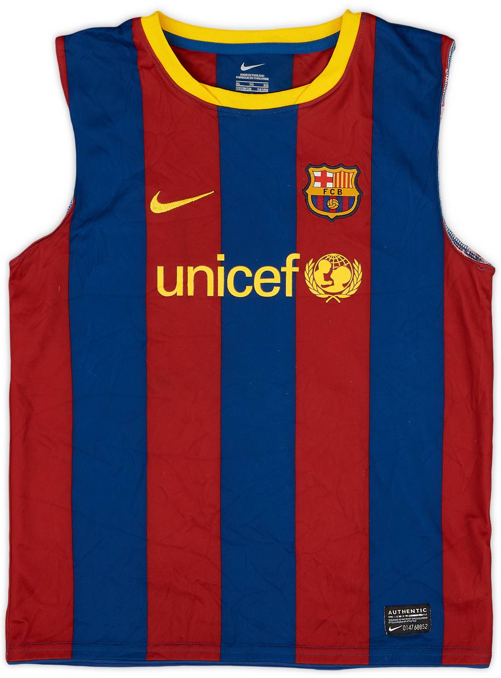 2010-11 Barcelona Home Shirt - 3/10 - (7-8 Years)
