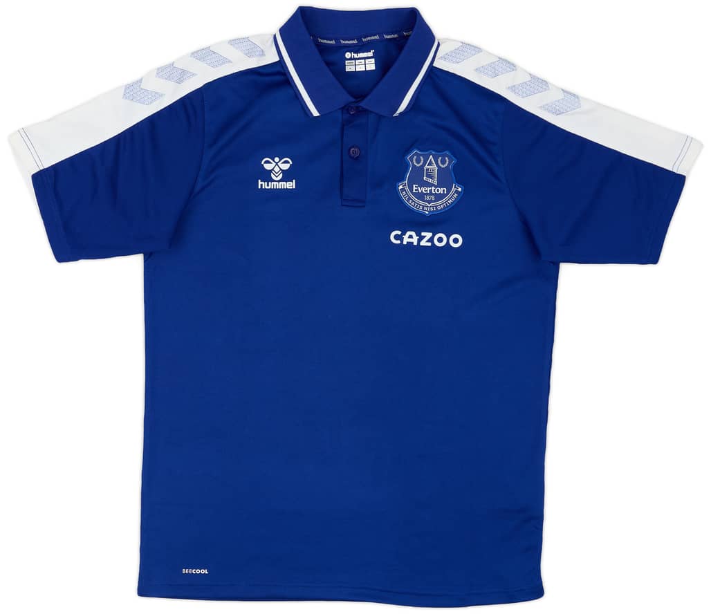 2021-22 Everton Hummel Polo Shirt - 9/10 - (M)