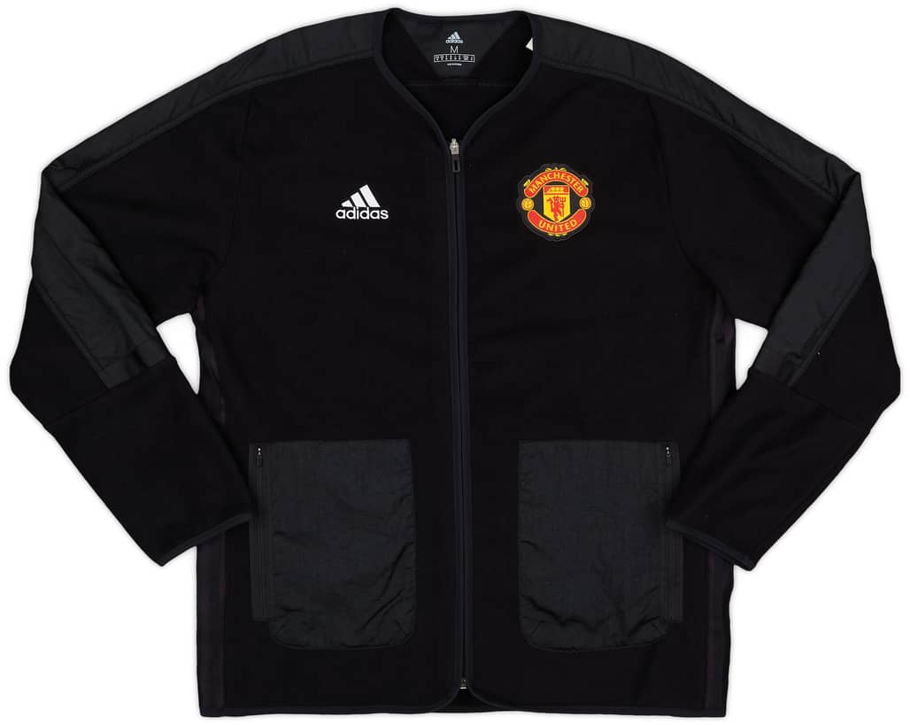2021-22 Manchester United adidas Fleece Track Jacket - 10/10 - (M)