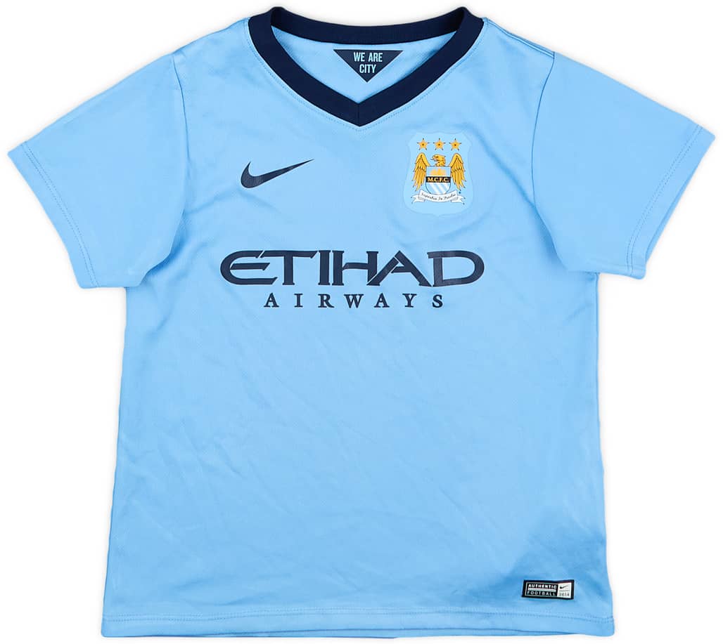 2014-15 Manchester City Home Shirt - 9/10 - (4-5Y)